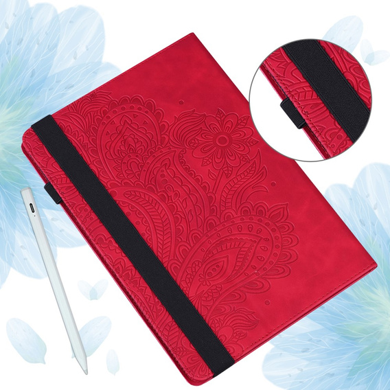 Pattintható tok Amazon Kindle Paperwhite 5 (2021), flower, kék