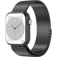 Acél karperec Apple Watch 1/2/3/4/4/5/6/7/8/SE/ULTRA 42/44/45/45/49 MM - Fekete