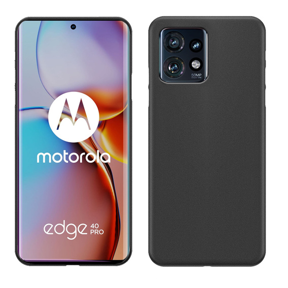 Vékony tok a Motorola Edge 40 Pro, Slim, fekete