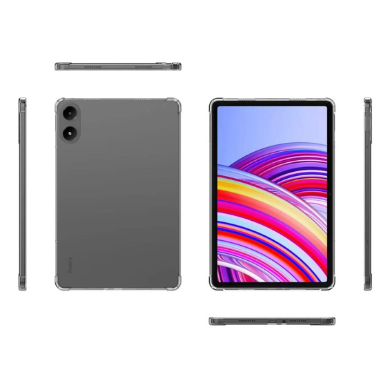 Tok Xiaomi Redmi Pad Pro / Xiaomi Poco Pad készülékhez, szilikon, átlátszó
