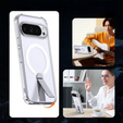 Fusion hibrid tok Google Pixel 10 Pro XL készülékhez, MagSafe, állvánnyal, átlátszó