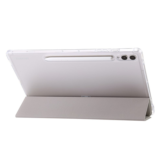 Tok Samsung Galaxy Tab S9 Ultra, Smartcase Hybrid, tolltartó résszel, szürke