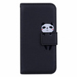 Pattintható tok a Xiaomi Redmi Note 8 Pro, Wallet Panda, fekete