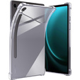 tok Samsung Galaxy Tab S9 FE készülékhez, tolltartóval, szilikon, átlátszó