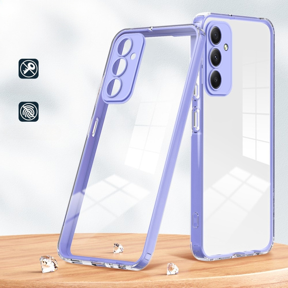 Telefontok a Samsung Galaxy M34 5G, Fusion Hybrid, átlátszó / lila