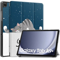 Tok Samsung Galaxy Tab A9+, Smartcase, sleeping cat