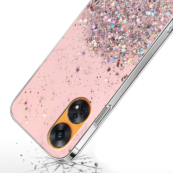 Telefontok a Oppo Reno8 T, Glittery, rózsaszín