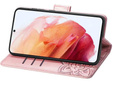 Pattintható tok a Motorola Moto E14, Butterfly, rózsaszín rose gold