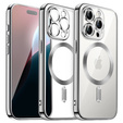 Tok iPhone 16 Pro-hoz, Electro MagSafe, ezüst + üveg a képernyőhöz
