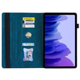 Tok Lenovo Tab P12, Classic, tolltartóval, kék