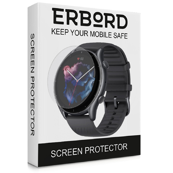 3x ERBORD hidrogél fólia Amazfit GTR 3 / GTR 3 Pro