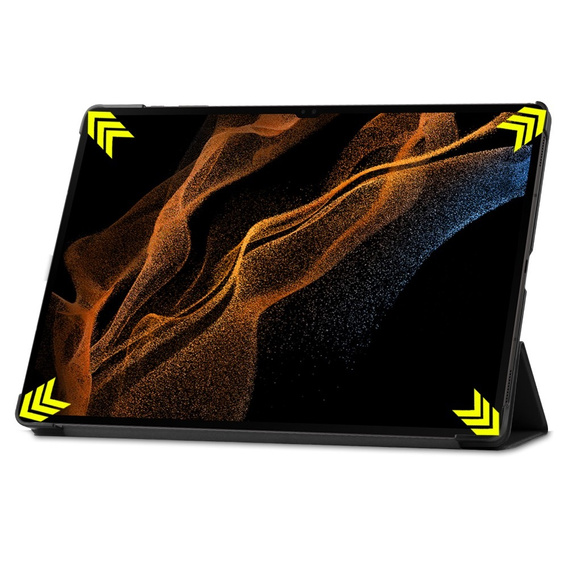 Tok Samsung Galaxy Tab S9 Ultra, Smartcase, fekete