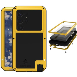 Love Mei Telefontok a Samsung Galaxy S25 Ultra, armored with glass, sárga