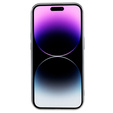 Tok iPhone 14 Pro-hoz, Electro MagSafe, ezüst + üveg a képernyőhöz