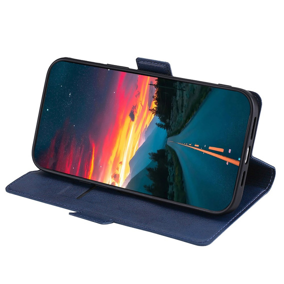 Pattintható tok a Motorola Moto G22, Magnetic Clasp, sötétkék