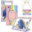 Gyerek tok Samsung Galaxy tab A8 10.5 SM-X200 SM-X205, páncélozott, pánttal, kék