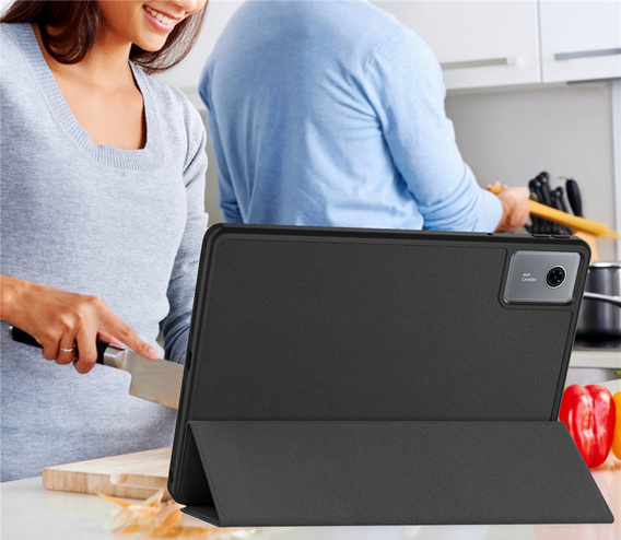 Tok Lenovo Idea Tab 11" 2025 TB336FU TB336ZU, állvány, Smartcase tolltartóval, fekete színű
