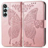 Pattintható tok a Samsung Galaxy M35, Butterfly, rózsaszín rose gold