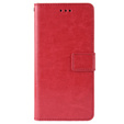 Pattintható tok a Infinix Hot 11s, Crazy Horse Wallet, piros