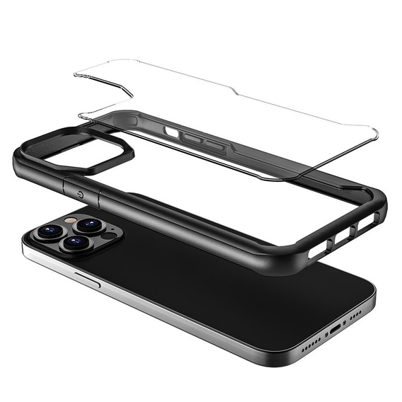 Telefontok a iPhone 13 Pro, AntiDrop Hybrid, fekete