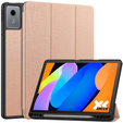 Tojás Lenovo Idea Tab 11" 2025 TB336FU TB336ZU, állvány, Smartcase tolltartóval, rózsaarany színű