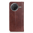 Pattintható tok Xiaomi Poco F7 Pro / F7 Ultra, Split Leather, barna
