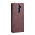 CASEME tok Xiaomi Redmi Note 8 Pro, Leather Wallet Case, piros
