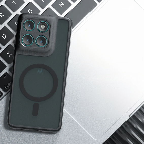 Tok Motorola Edge 60 / 60 Fusion-hoz, MagSafe, ERBORD Matt Case, fekete