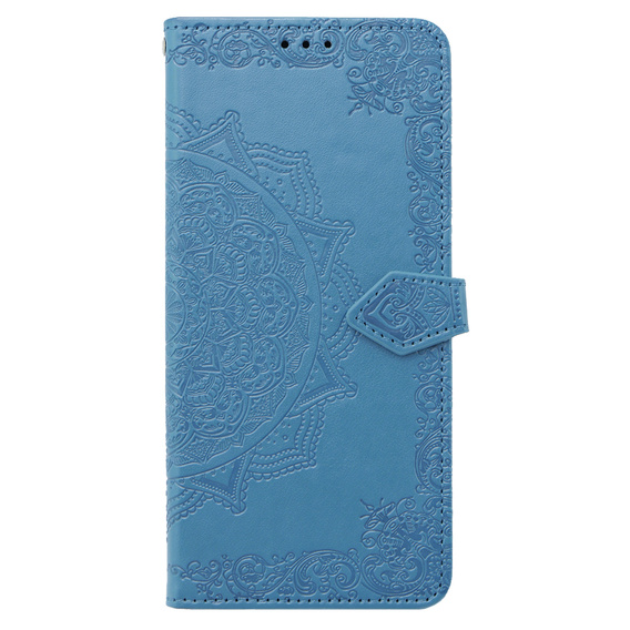 Pattintható tok a Xiaomi Poco X6 5G, Mandala, kék