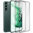 2x edzett üveg a Samsung Galaxy S22, ERBORD 3D teljes képernyő