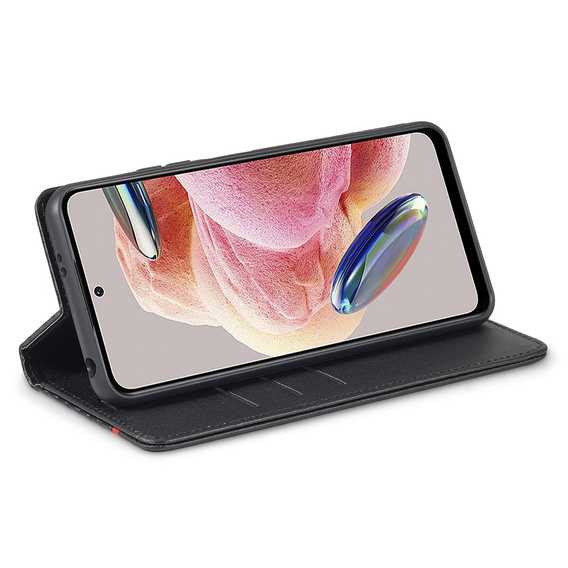 Pattintható tok a Xiaomi Redmi Note 12 4G, Carbon LC.IMEEKE, fekete