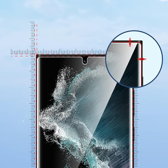 2x kerámia ERBORD hibrid üveg a Samsung Galaxy S22 Ultra