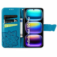 Pattintható tok a Infinix Hot 50 Pro 4G, Butterfly, kék