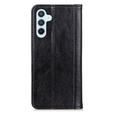 Telefontok a Samsung Galaxy A35 5G, Wallet Litchi Leather, fekete