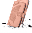Pattintható tok a Xiaomi Poco F7 Pro, Butterfly, rózsaszín rose gold
