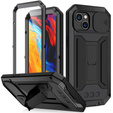 Páncélozott tok a iPhone 14, R-JUST CamShield Slide, fekete