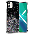 Telefontok a iPhone 11, Glittery, fekete