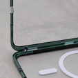 Magnetic Dual Glass MagSafe tok Samsung Galaxy S23, zöld