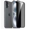 2x edzett adatvédelmi üveg az iPhone 16-hoz, ERBORD 9H Easy App Anti-Peep