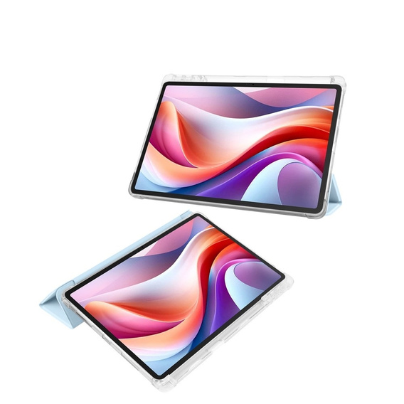 Tok Lenovo Tab M11, Smartcase Hybrid, tolltartó résszel, kék