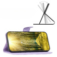 Pattintható tok a Realme C55, Wallet, BINFEN COLOR, lila