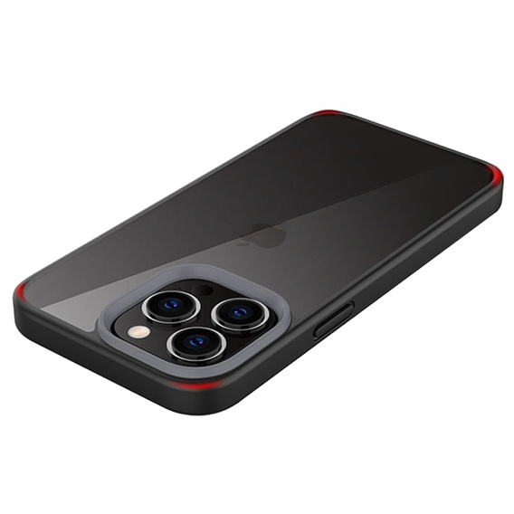 Telefontok a iPhone 13 Pro, ERBORD Hybrid Case, fekete