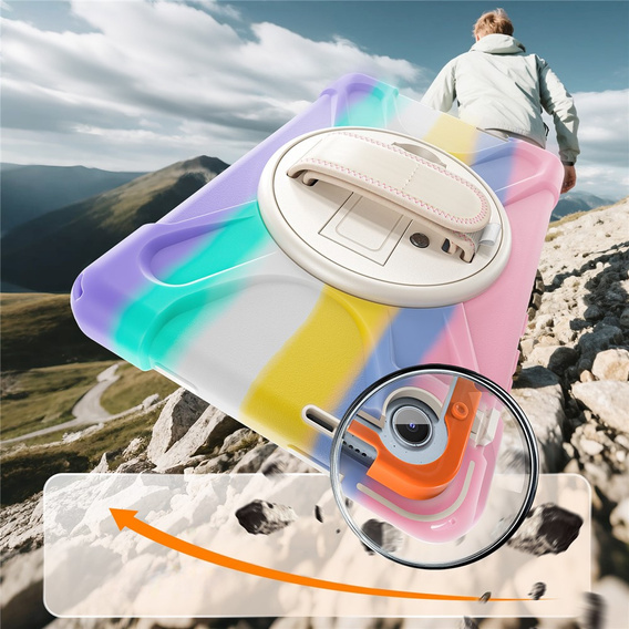 Páncélozott tok állvánnyal és vállpánttal a Lenovo Tab One készülékhez