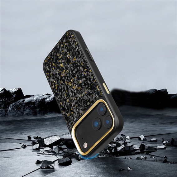 Mágneses aramid szálas tok fém kamera kerettel iPhone 17 Pro Max készülékhez