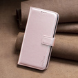 Pattintható tok a Samsung Galaxy S23 FE, BINFEN Wallet, rózsaszín rose gold + 9H üveg 