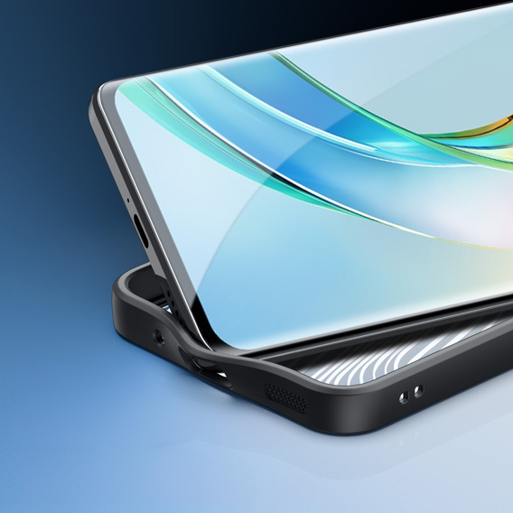 DuxDucis tok Honor Magic 6 Lite 5G, Aimo case, átlátszó / fekete
