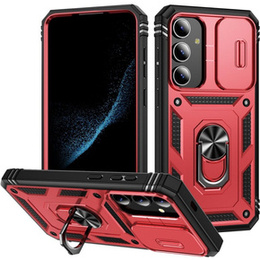 Telefontok a Samsung Galaxy S24+ Plus, CamShield Slide, piros / fekete