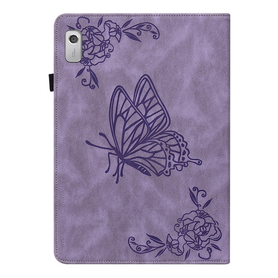 Tok Lenovo Tab M9, Butterfly, lila