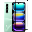 3D edzett üveg Infinix Hot 50 4G készülékhez, fekete keret