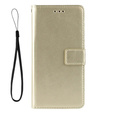 Pattintható tok a Oppo A60, Crazy Horse Wallet, arany